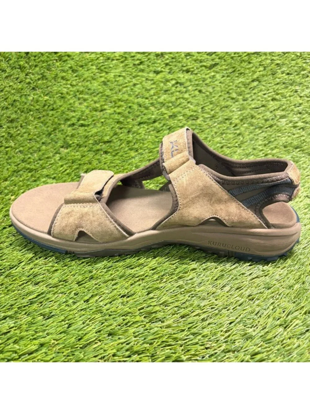 Kuru Tread Mens Size 12 Brown Blue Beach Walking Outdoor Sport Strappy Sandals